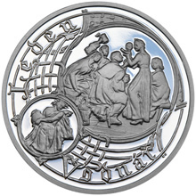 Náhled Reverzní strany - Stříbrná medaile Staroměstský orloj - Vodnář