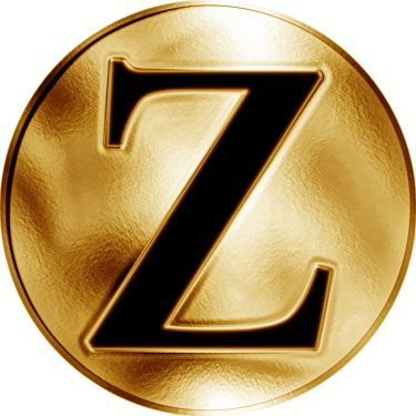 Náhled Reverzní strany - Česká jména - Zora - velká zlatá medaile 1 Oz