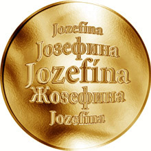 Náhled Reverzní strany - Slovenská jména - Jozefína - zlatá medaile