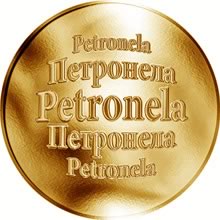 Náhled Reverzní strany - Slovenská jména - Petronela - zlatá medaile