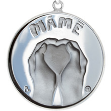 Náhled Averzní strany - Stříbrný medailonek Den matek 2012