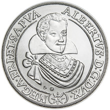 Náhled Averzní strany - Kolekce Hold historickým mincovnám - Replika Jičínského tolaru Albrechta z Valdštejna