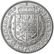 Náhled Reverzní strany - Kolekce Hold historickým mincovnám - Replika Jičínského tolaru Albrechta z Valdštejna