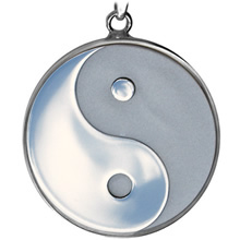 Náhled Reverzní strany - Stříbrný medailonek JinJang
