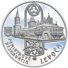 Náhled Reverzní strany - 2017 - 20 € - Levoča a 500. výr. dokončenia hlavného oltára v Kostole sv. Jakuba Ag Proof