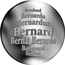 Náhled Reverzní strany - Česká jména - Bernard - stříbrná medaile