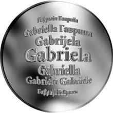 Náhled Reverzní strany - Česká jména - Gabriela - stříbrná medaile