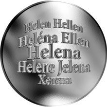 Náhled Reverzní strany - Česká jména - Helena - stříbrná medaile
