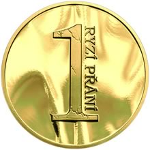 Náhled Averzní strany - Ryzí přání ZDRAVÍ - velká zlatá medaile 1 Oz