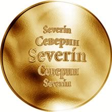 Náhled Reverzní strany - Slovenská jména - Severín - zlatá medaile