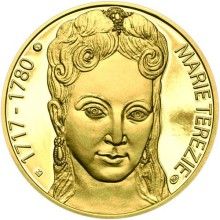 Marie Terezie - 300. výročie narodenia zlato proof