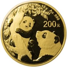 Náhled - Panda 15g Au - Investiční zlatá mince