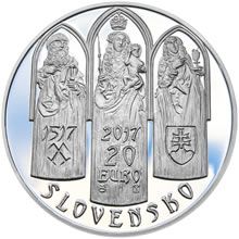 Náhled - 2017 - 20 € - Levoča a 500. výr. dokončenia hlavného oltára v Kostole sv. Jakuba Ag b.k.