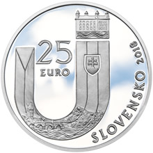 Náhled - 2018 - 25 € - Vznik Slovenskej republiky – 25. výročie Ag b.k.