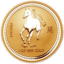Náhled - 2002 Horse 1 Oz Australian gold coin