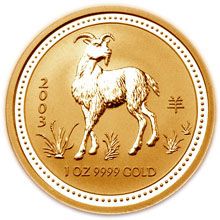 Náhled - 2003 Goat 1 Oz Australian gold coin