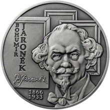 Bohumír Jaroněk - 150. výročí narození stříbro patina