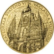 Zlatá investiční medaila  Katedrála sv. Víta, Václava a Vojtěcha - 1 Kg