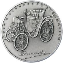 Gottlieb Daimler - 180. výročie narodenia striebro patina