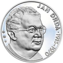 Jan Drda - 100. výročí narození stříbro proof