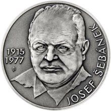Josef Šebánek - 100. výročie narodenia striebro patina
