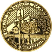 Nejkrásnější medailon IV. - Karlštejn zlato Proof