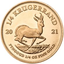 Náhled - Kruger Rand 1/4 Oz Unc. - Investiční zlatá mince