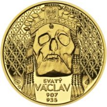 Relikvie sv. Václava - II. -  1 Oz zlato Proof
