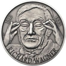 Richard Wagner - 200. výročie narodenia Ag patina