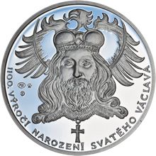 1100. výročie narodenia sv. Václava - striebro 1Oz Proof