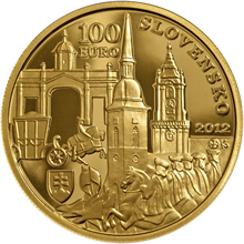 Náhled Averzní strany - 2012 - 100 € - Bratislavské korunovácie - 300. výročie korunovácie Karola III.