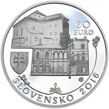 Náhled Averzní strany - 2016 - 20 € - Pamiatková rezervácia Banská Bystrica Ag Proof
