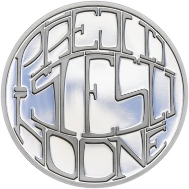 Náhled Reverznej strany - LÁSKA – Ryzí přání II - velká stříbrná medaile 1 Oz