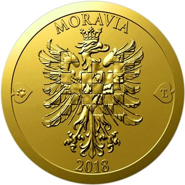 Náhled Averzní strany - 2018 - b.k. - Moravská orlice  - 1 dukát Au