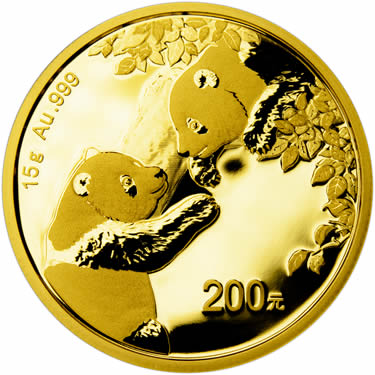 Náhled Averznej strany - Panda 15g Au - Investiční zlatá mince
