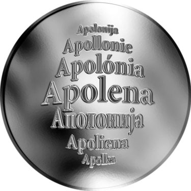 Náhled Averzní strany - Česká jména - Apolena - stříbrná medaile