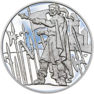 Náhled Reverznej strany - Bitva u Malešova - 590. výročí stříbro patina
