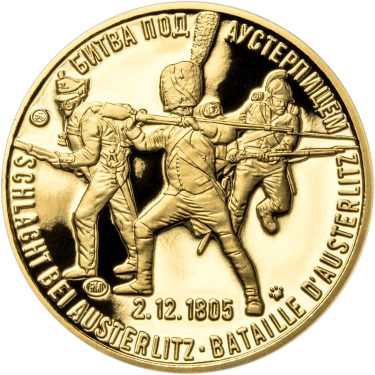 Náhled Reverznej strany - Bitva u Slavkova - 210. výročí zlato proof