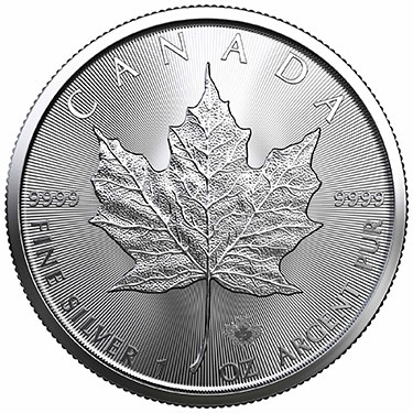 Náhled Averznej strany - Maple Leaf  1 Oz Unc. Investiční stříbrná mince