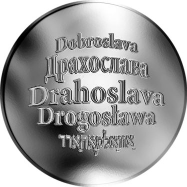 Náhled Averzní strany - Česká jména - Drahoslava - stříbrná medaile