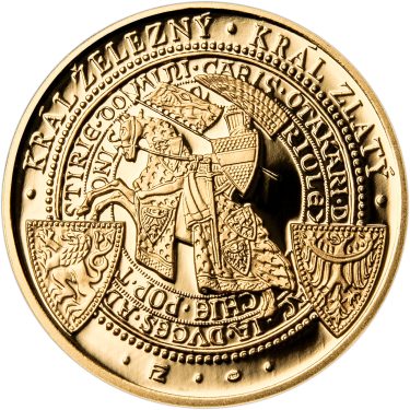 Náhled Reverznej strany - Sada zlatého dukátu a stříbrného odražku Korunovace Přemysla Otakara II. - proof