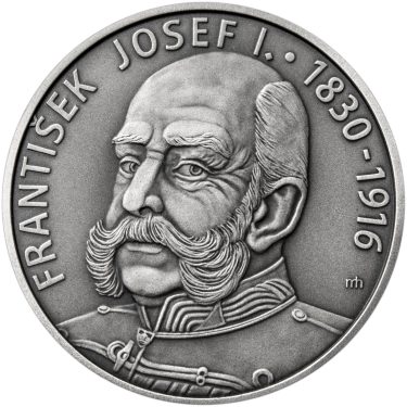 Náhled Averznej strany - František Josef I. - 100. výročí úmrtí stříbro patina