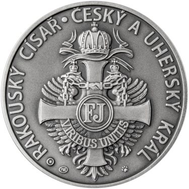 Náhled Reverznej strany - František Josef I. - 100. výročí úmrtí stříbro patina