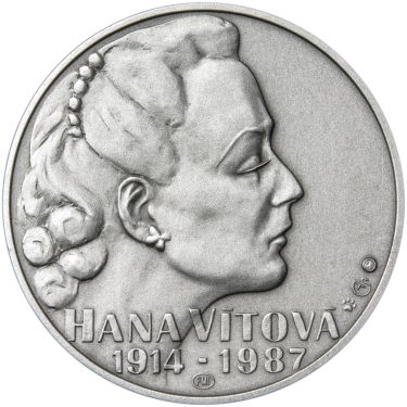 Náhled Averznej strany - Hana Vítová - 100. výročí narození stříbro patina