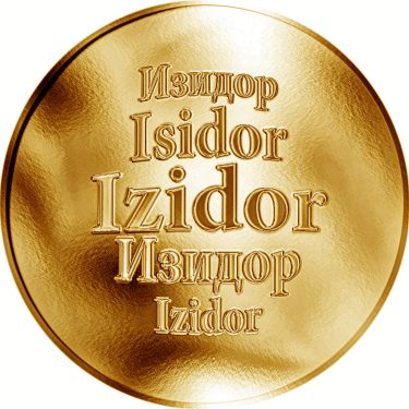 Náhled Averzní strany - Slovenská jména - Izidor - zlatá medaile