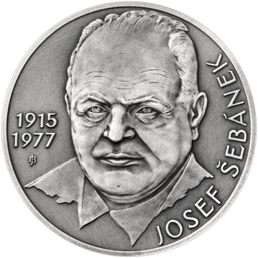 Náhled Averznej strany - Josef Šebánek - 100. výročí narození stříbro patina