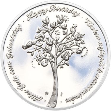 Náhled Reverznej strany - Medaile k životnímu výročí 20 let - 1 Oz stříbro Proof