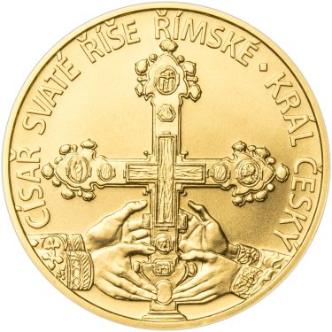 Náhled Reverznej strany - Karel IV., král a císař - 700. výročí narození zlato b.k.