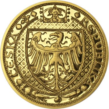 Náhled Reverzní strany - Nejkrásnější medailon IV. - Karlštejn zlato Proof