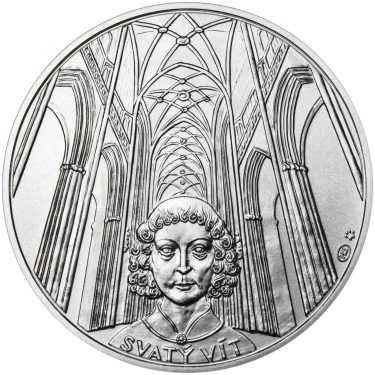 Náhled Averzní strany - Stříbrná medaile  Katedrála sv. Víta, Václava a Vojtěcha - 50 mm b.k.